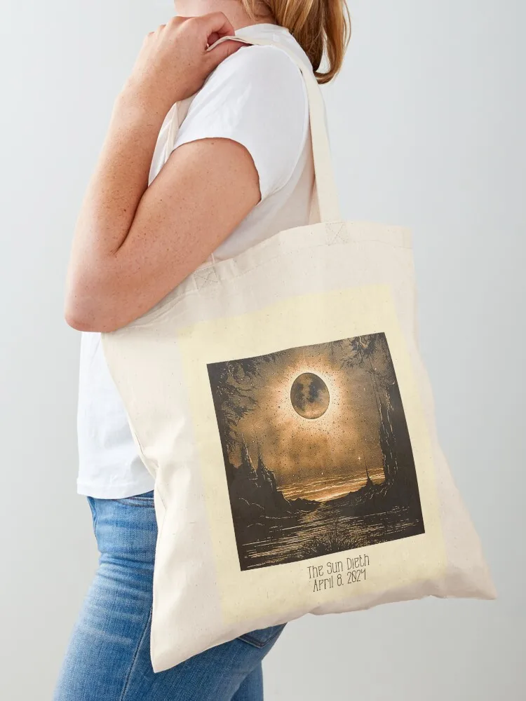 

The Sun Dieth. April 8, 2024 Tote Bag reusable shopping bag Shopping bags Eco bag luxury women