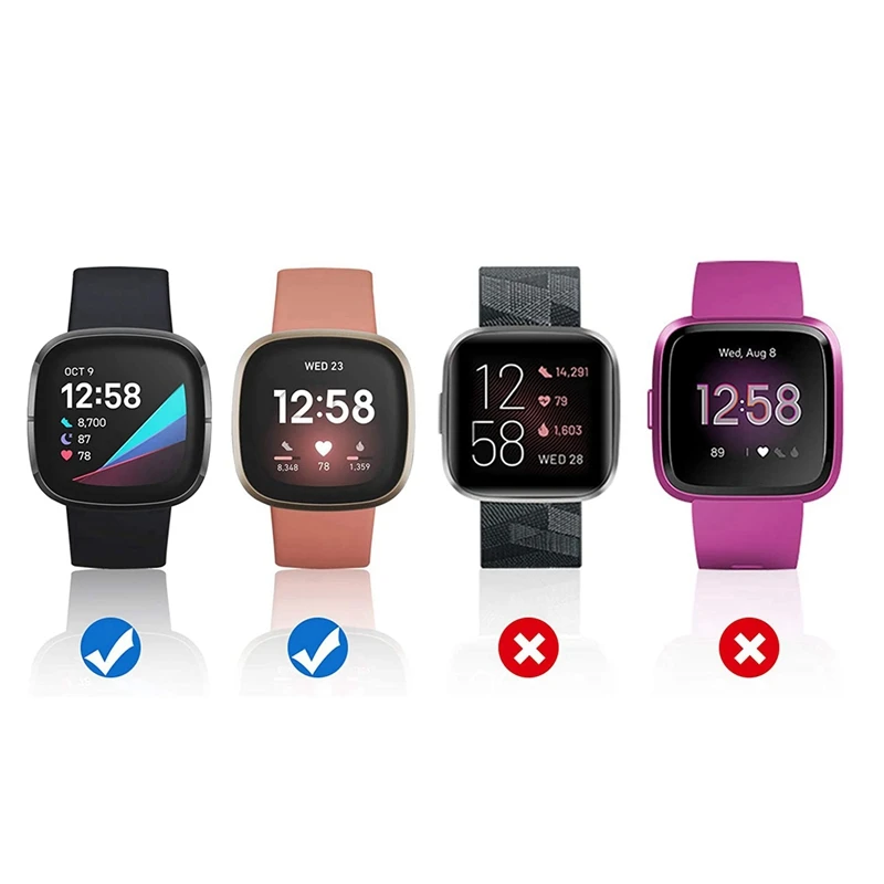 Doca de carregamento USB para Fitbit Sense e Versa 3 Smartwatch, cabo do carregador, 3.3 FT, 2Pack