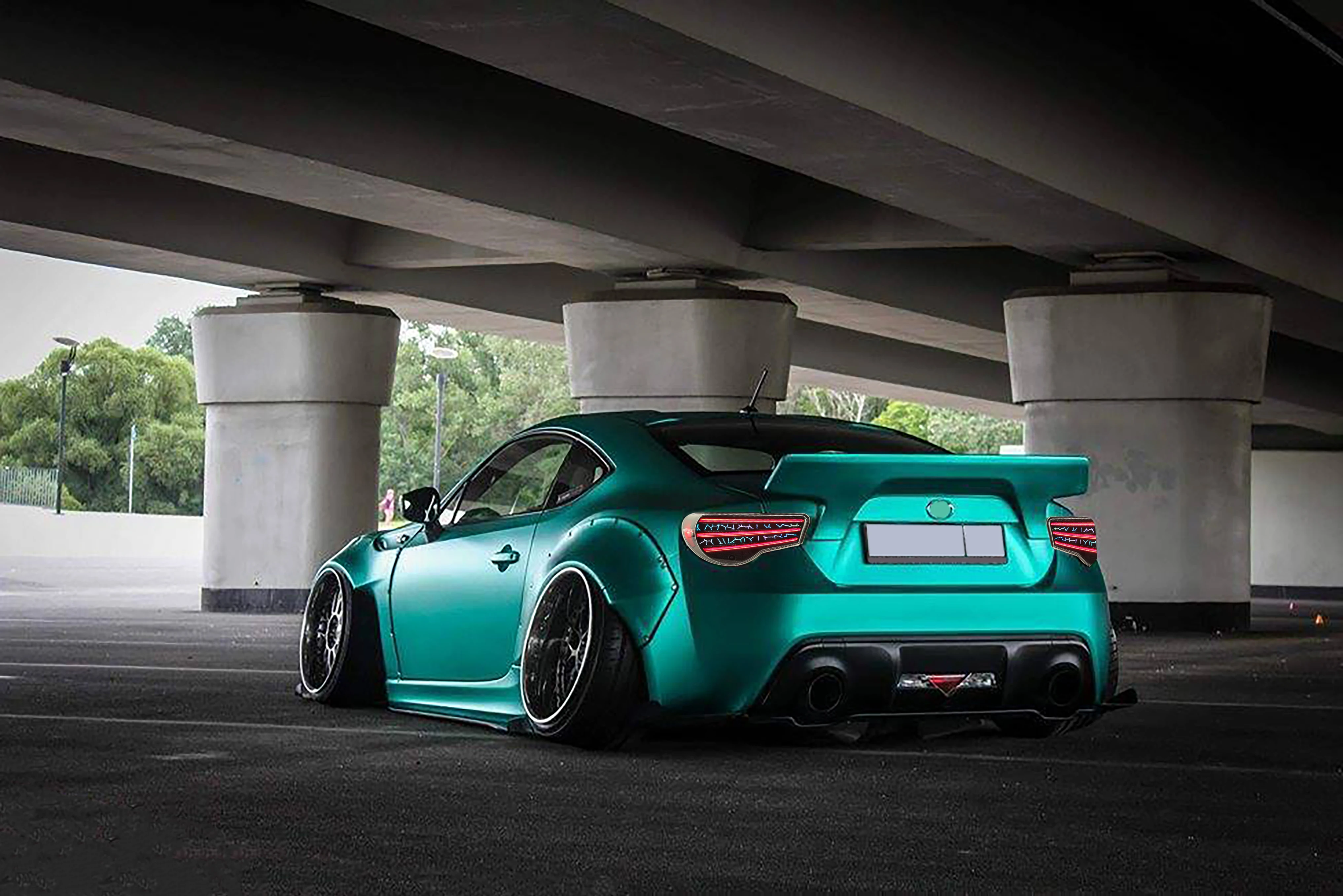 Dk Motion Full LED RGB Red Tail Light Rear Lamp For Subaru BRZ For Toyota FT86 GT86 GT 86 TRD 2012-2020 Taillights Accessories