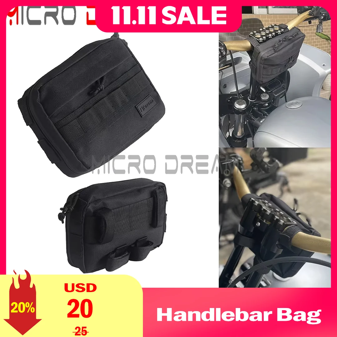 

Сумка на руль для Harley Sportster Dyna Softail Street Fat Bob, 1680D