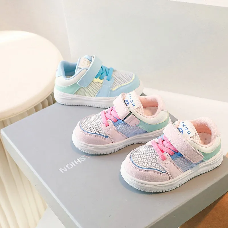 DIMI 2023 Spring/Autumn New Baby Shoes Breathable Mesh Soft Non-Slip Infant Toddler Shoes 0-3 Year Kids Sneakers