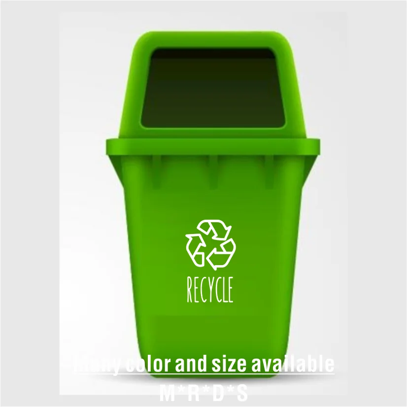 الفينيل ملصق السماد الشارات ، القمامة وإعادة تدوير حاوية القمامة ، السماد لصائق ، خزانة ملابس المزرعة ، منظمة المطبخ لصائق #3