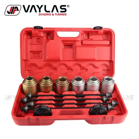 26Pcs Car Bushing Disassembly Tools Set Press and Pull Sleeve Tool Kit Bushing Removal and Installation Tool for Car Repair