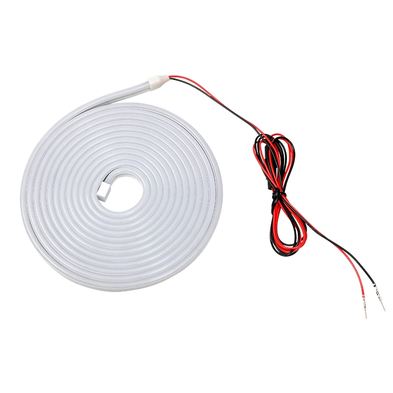 ด้านหลังรถด้านหลังสว่าง LED Strip 12V ดัดแปลงสําหรับกันน้ํายืดหยุ่น Universal Connector Plug & Play 4 M