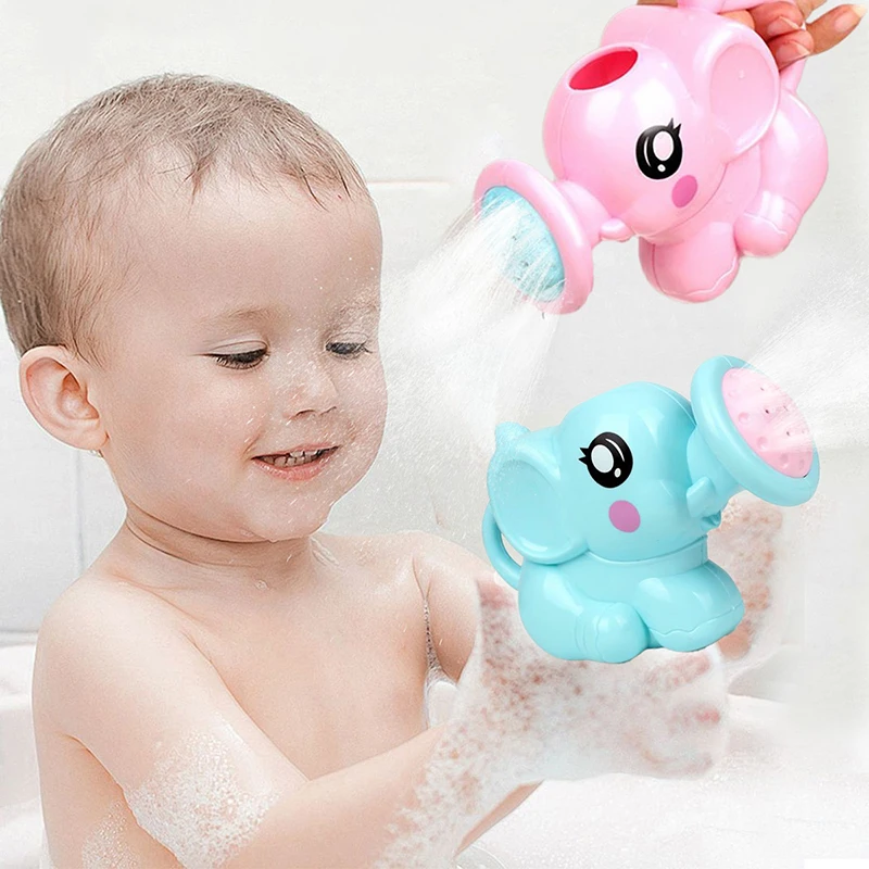 Bath Toy Plastic Kettle Bath Shower Tool Baby Bathroom Swimming Pool Game Elephant Watering Pot Bath Toys Summer Sprinkler Gifts