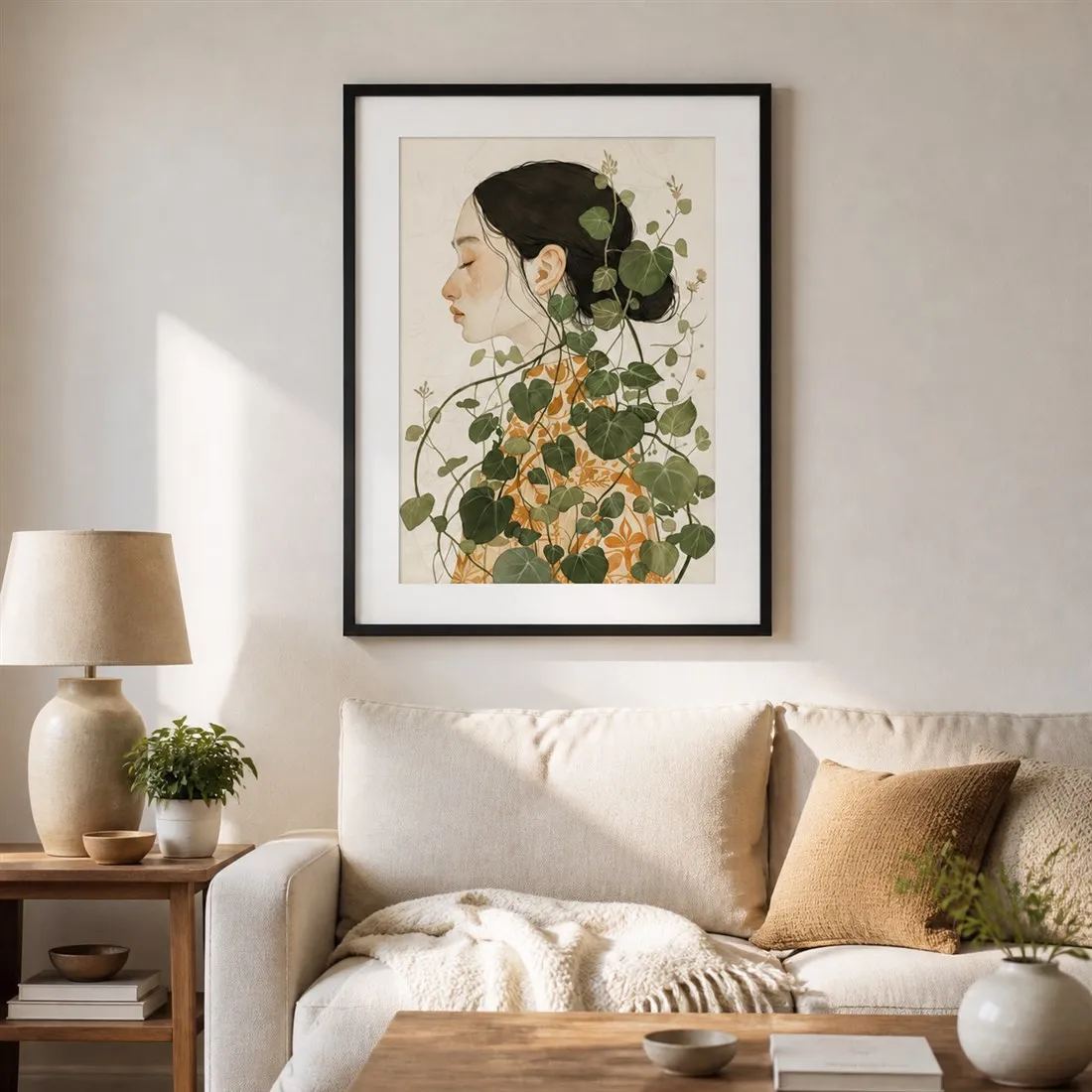 Garden Of Soul Poster,Canvas Wall Print,Modern Art Illustration,HighGrade Home Decoration Artwork for Bedroom,Living Room,Offic