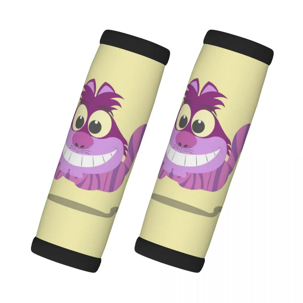 

Custom Cheshire Cat Cartoon Grip Handle Cover For Door Handle Alice in Wonderland Suitcases Travel Accessories