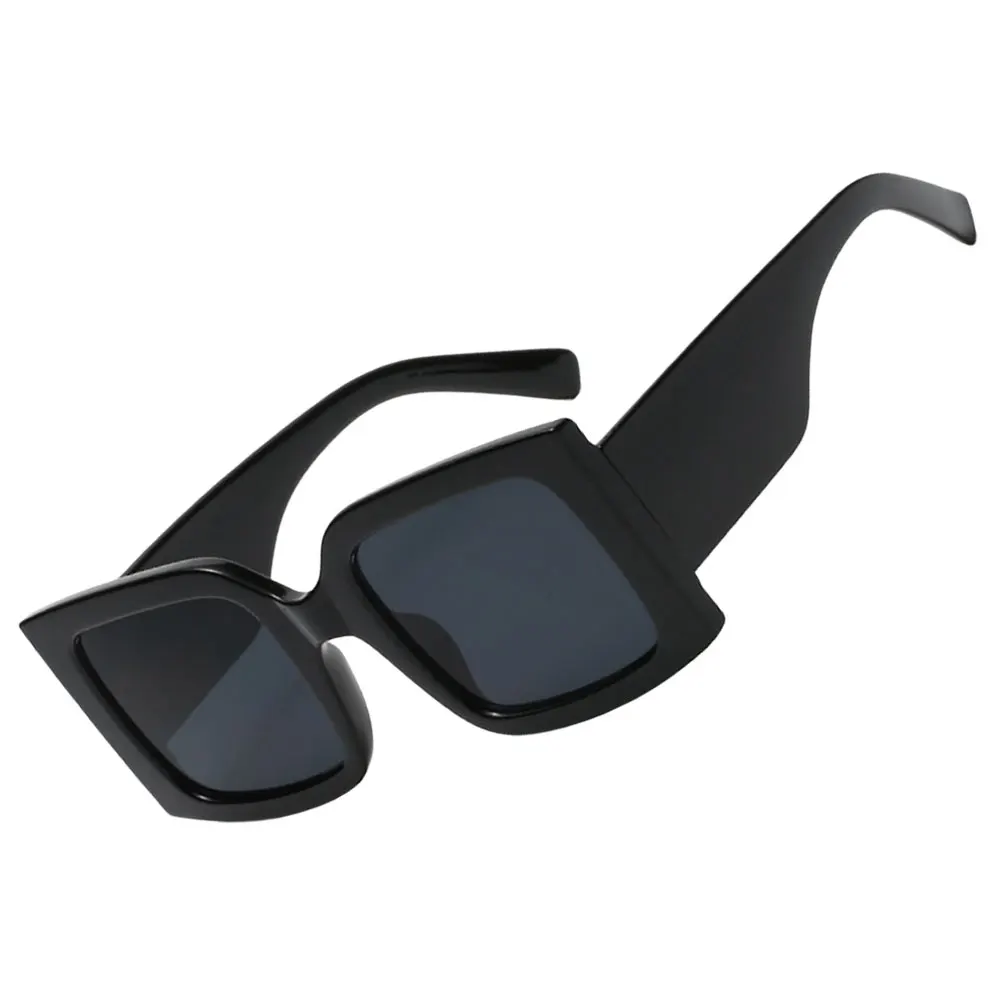 

Square Sunglasses Black Large Frame Retro Women Outdoor Sports UV400 Protection C01 Bright Black Gray Sunglasses Fashion