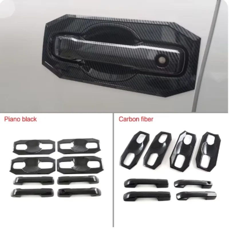 

Outside Door Handles Decoration Sticker For 2022 2023 2024 Toyota Tundra Sequoia Exterior upgraded Accessories Chrome Tuning