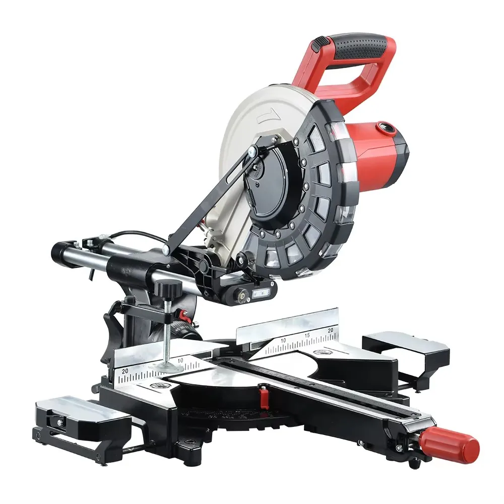 12 inch 305mm double beveled electric sliding composite miter saw wood cutting