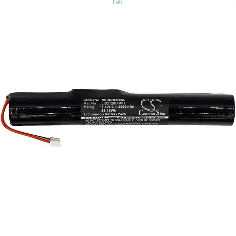 Batteria altoparlante CameronSino per Sony:LIS2128HNPD,SRS-X5,--2600mAh / 19,24Wh--3400mAh / 25,16Wh--ioni di litio--7,40V