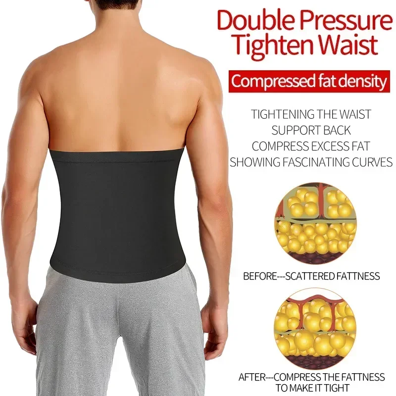 Waist Control Shaper Girdle Shapewear Corset Sweat Tummy Workout Sauna Thermo Abdomen Fat Men Gym Slimming Trainer Burning Belt