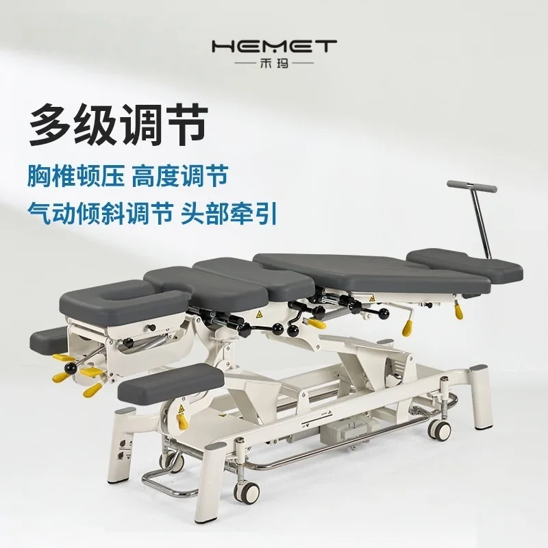 Fairworth380 5-секционный электрический стол для лечения хиропрактики, поясничная вертикальная и боковая гибкая кровать для хиропрактики