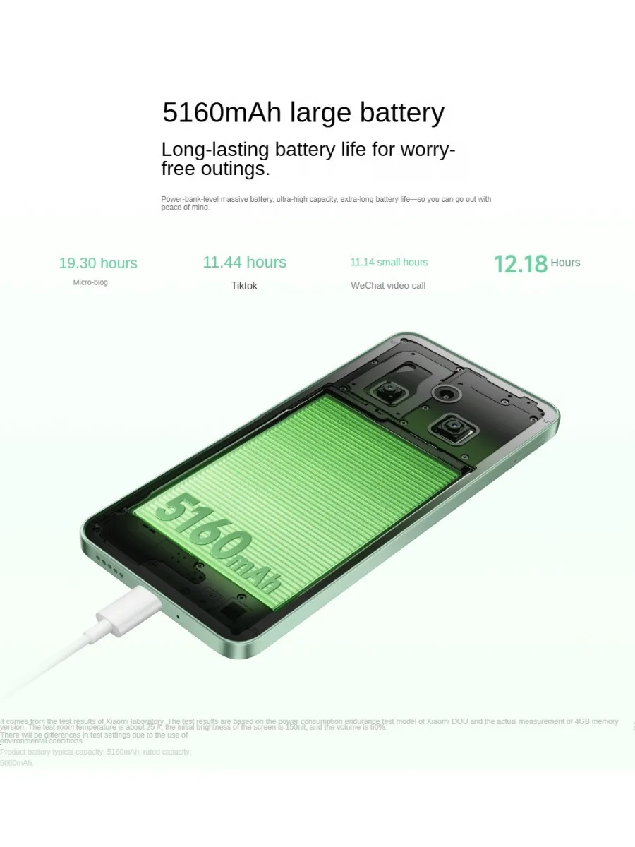 2026 New REDMI 14C Smartphone: Features a 5160mAh High-Capacity Battery, a 120Hz Display, and a 50MP + 13MP Dual-Camera Setup