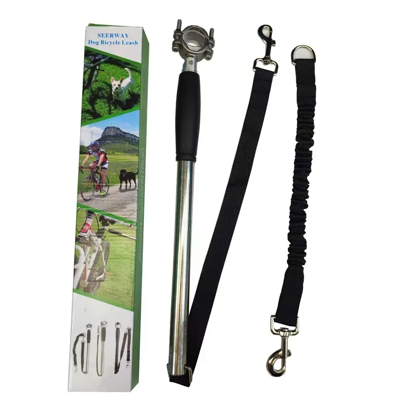 Elastische Nylon-Hundeleine für Fahrrad, Hundeführleine mit Fahrradhalterung, Freihand-Leine für Spaziergänge, Laufen und Joggen