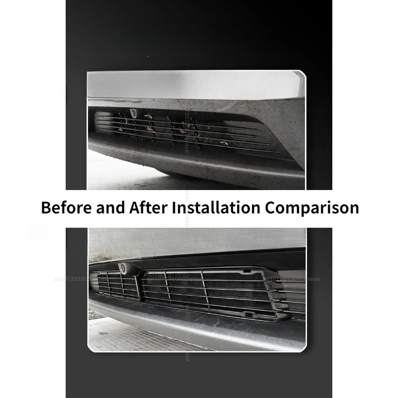 Geteiltes Insektenschutznetz aus ABS für Tesla Model Y Juniper 2025 2026 Model YL Frontgrill-Netzeinsätze – Detail 4