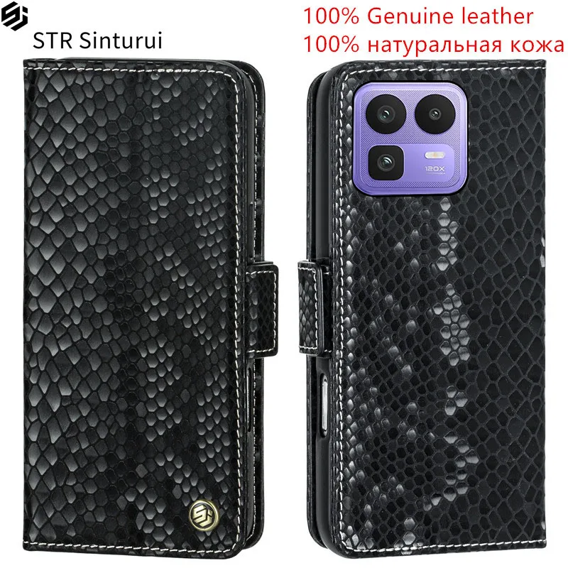 

STR 100% Genuine leather relief pattern card Slot Wallet Cover For Realme Neo8 Neo7 SE Neo7x Flip Fall prevention phone Case