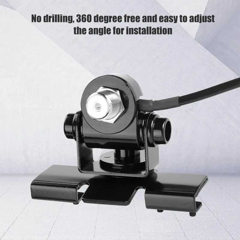 Bracket Holder Car Mobile Radio Antenna Mount Base Sturdy for Hatchback for Men Women for Car Trunk Lid