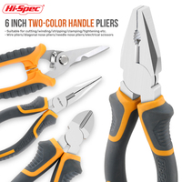 Hi-Spec 1PC Multi-Functional  Wire Pliers Large Opening Diagonal Pliers Needle Nose Pliers for Electrician Repair Hand Tools