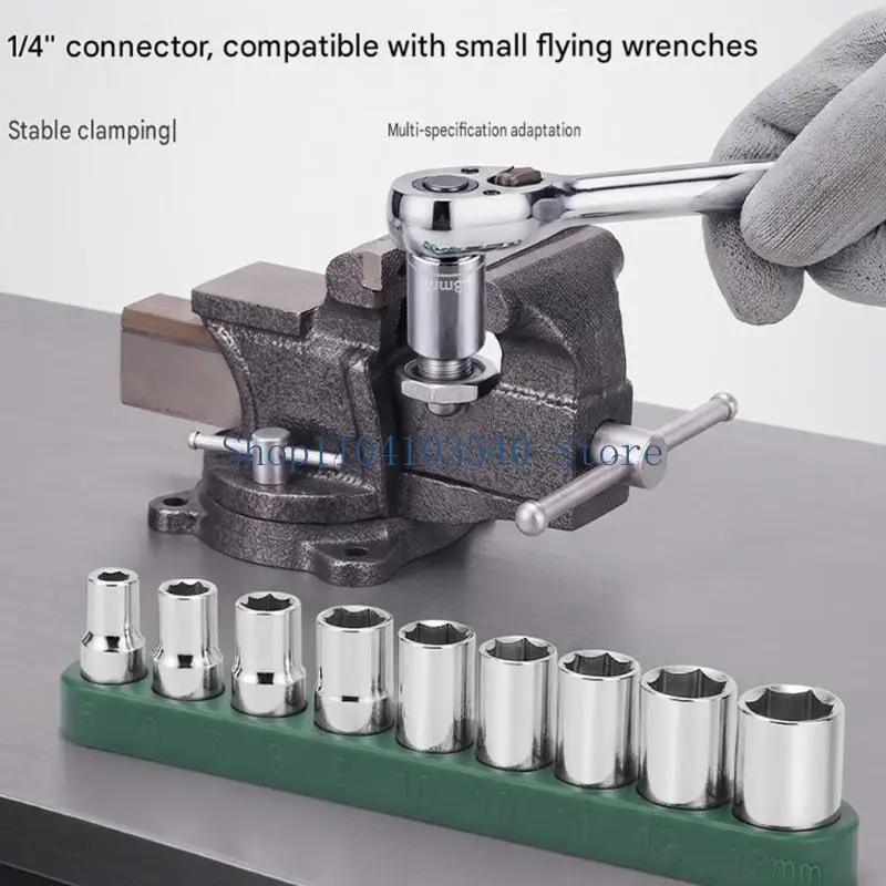 02DC 5-13mm Nut Extraction Tool Set of 9 for Damaged, Rusted, and Hard-to-Remove Fasteners, with High-Carbon Construction and