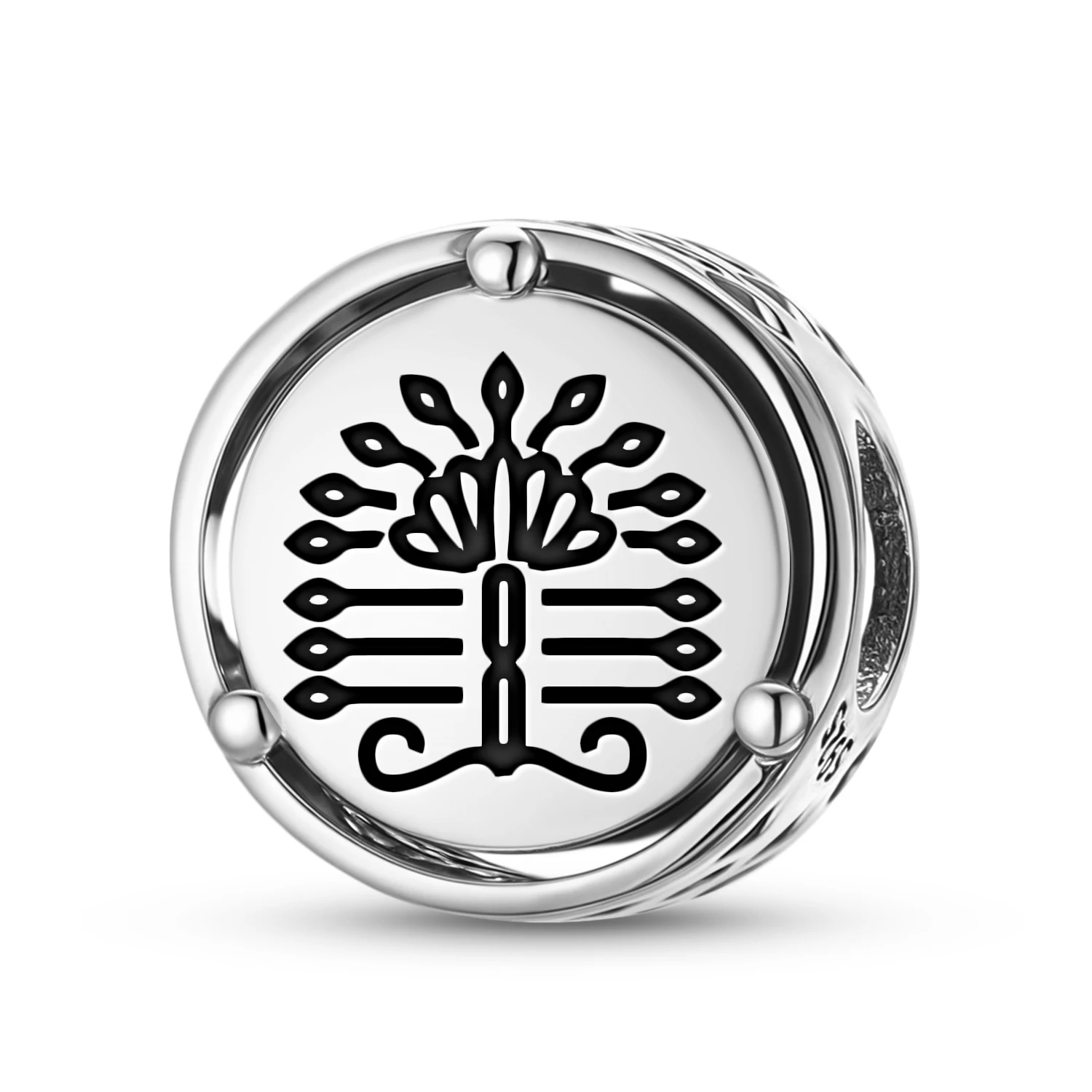 

925 Sterling Silver Persian Haoma Charm Fit Original Bracelet Diy Jewelry Accessories Family Bead