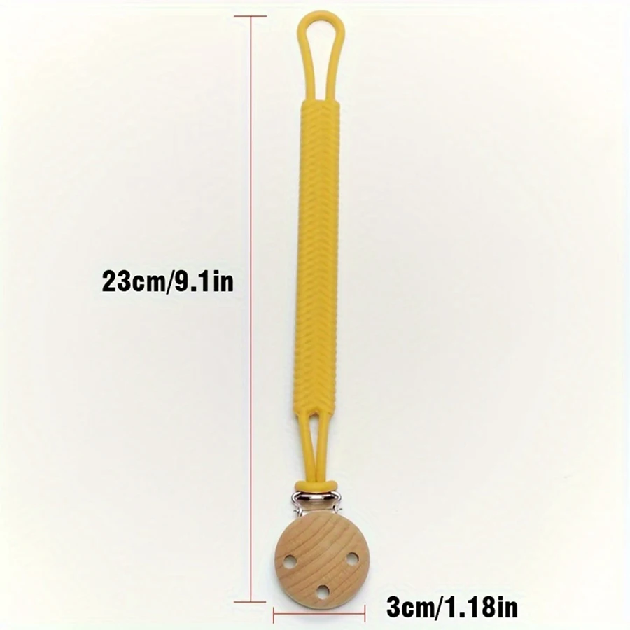 Silicone Pacifier Chain for Kids Anti-Loss Safety Rope Pacifier Anti-Dislodgement Feature Ideal Children's Gift