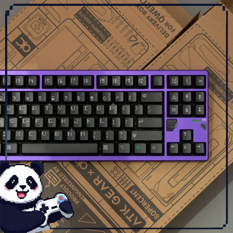 ATK×QK Hex80 Magnetic Switch Gaming Keyboard 8k Aluminum CNC Gasket RGB Custom Esports Desktop PC Mechanical Keyboard Valorant