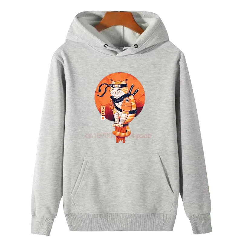 Funny Japan Cat Lover Casual Winter New In Hoodies Sweatshirts Unisex Graphic Hooded Sweatshirts Essentials Thick Sweater Hoodie