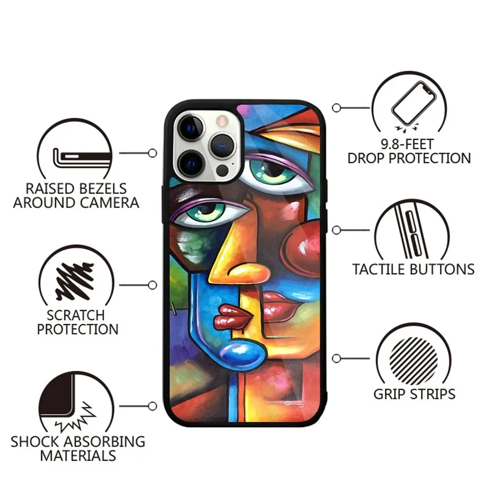 Picasso abstract Art   Phone Case Strong Magnetic For IPhone 15,14,13,Pro,Max,Plus,11,12,Mini For Magsafe Wireless Charging