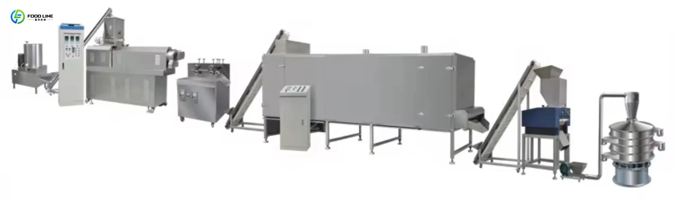 Automatic Puffed Food Bread Crumbs Production Line Rice Mill Mixer 304 Stainless Steel Panko Making CE Custom