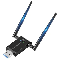 1300Mbps Long Range USB WiFi Adapter for PC Desktop Laptop ,USB Wireless Adapter Dual Band 2.4GHz 5GHz Internet Stick