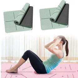 Yoga Mat Non Slip Eco Friendly Fitness Exercise Mat with Carrying Strap Pro Yoga Mats for Women Men Workout Mats for Home Pilate