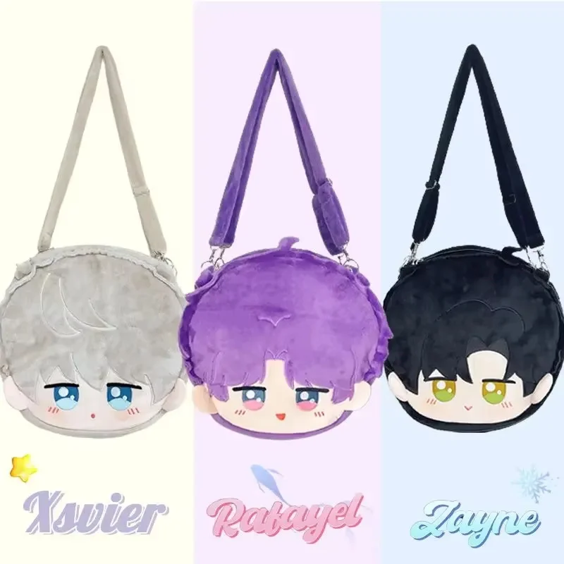 Anime Love and Deepspace Zayne Xavier Rafayel Student Plush Pain Pack Backpack Shoulder Bag Cosplay Crossbody Bag Birthday Gift