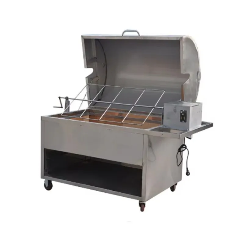 

Commercial Outdoor Charcoal Lamb Roaster Fish Grill Barbecue Machine