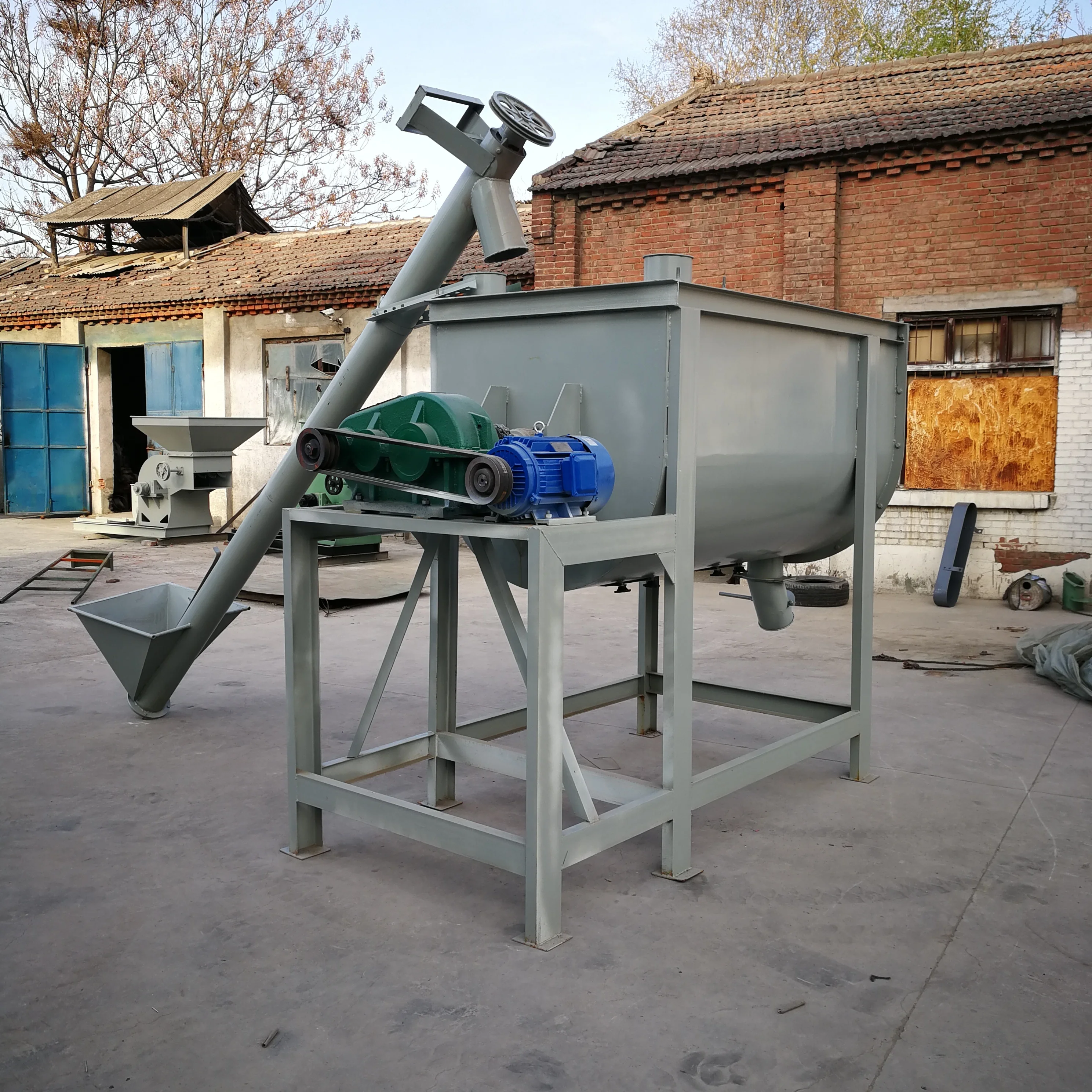 

Horizontal Feed Milling Top Grade Fodder Mixing Machine Feed Mixer Machine For Animal Feed Mixer Machine
