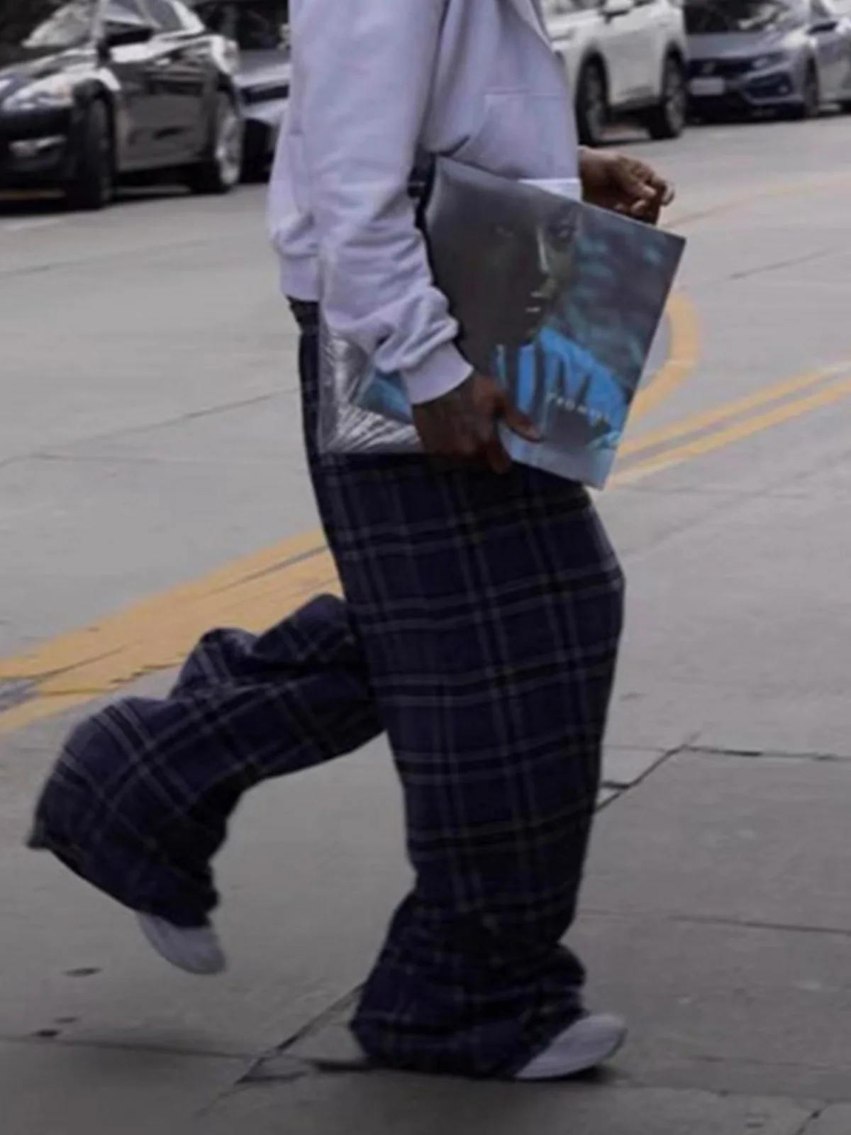 MIJKO Pantaloni lunghi scozzesi per adulti Stili giapponesi coreani europei e americani Casual alla moda