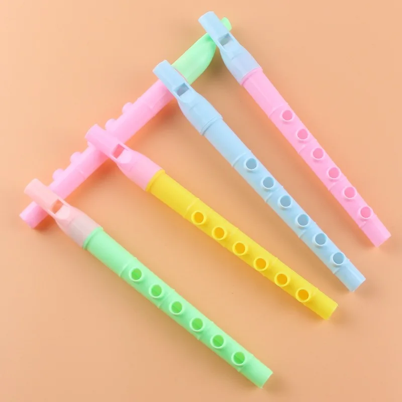 1 pezzo di strumento flauto in plastica colorata con 6 fori, mini clarinetto strumento giocattolo musicale per bambini, regalo giocattolo per bambini