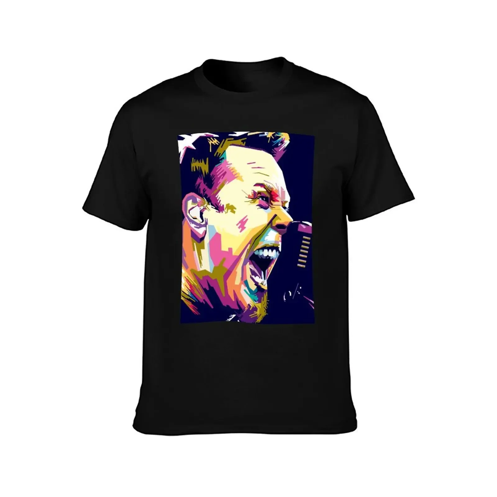 James Hetfield Ilustration art T-Shirt oversize t-shirts man affliction shirts boys whites tops plain black t shirts men