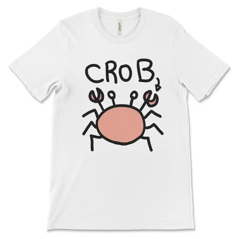 

Funny Meme Tshirt CrobCrab Shirt Hilarious Unhinged Meme Tee Badly Drawn Art Misspelled Bootleg Shirt Stupid Shirt Bad