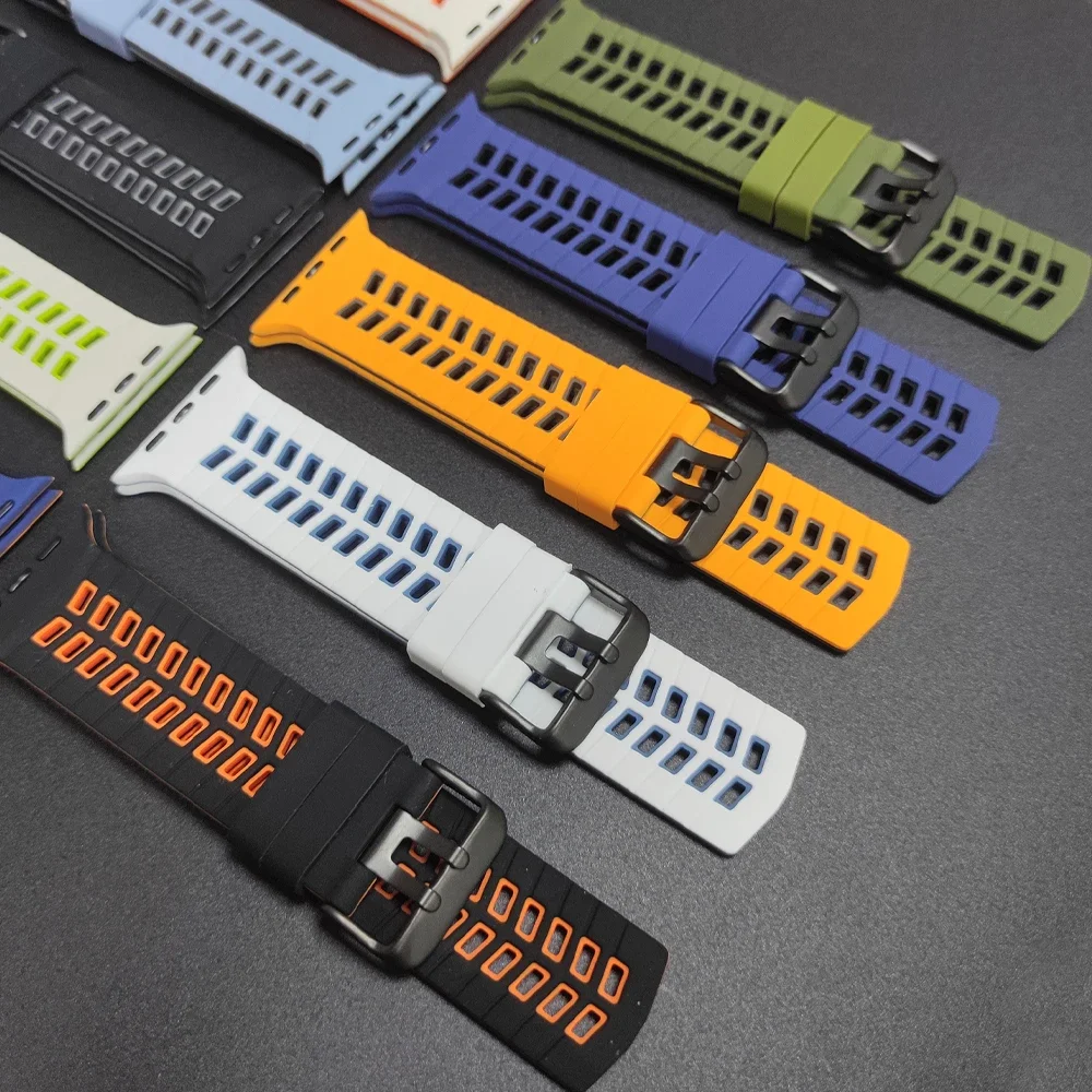 Silikon-Sportarmband für Apple Watch Band 49mm 46mm 45mm 44mm 42mm Correa Armband iWatch Series 11 10 9 8 7 6 5 SE3 Ultra 3 2 – Detail 30