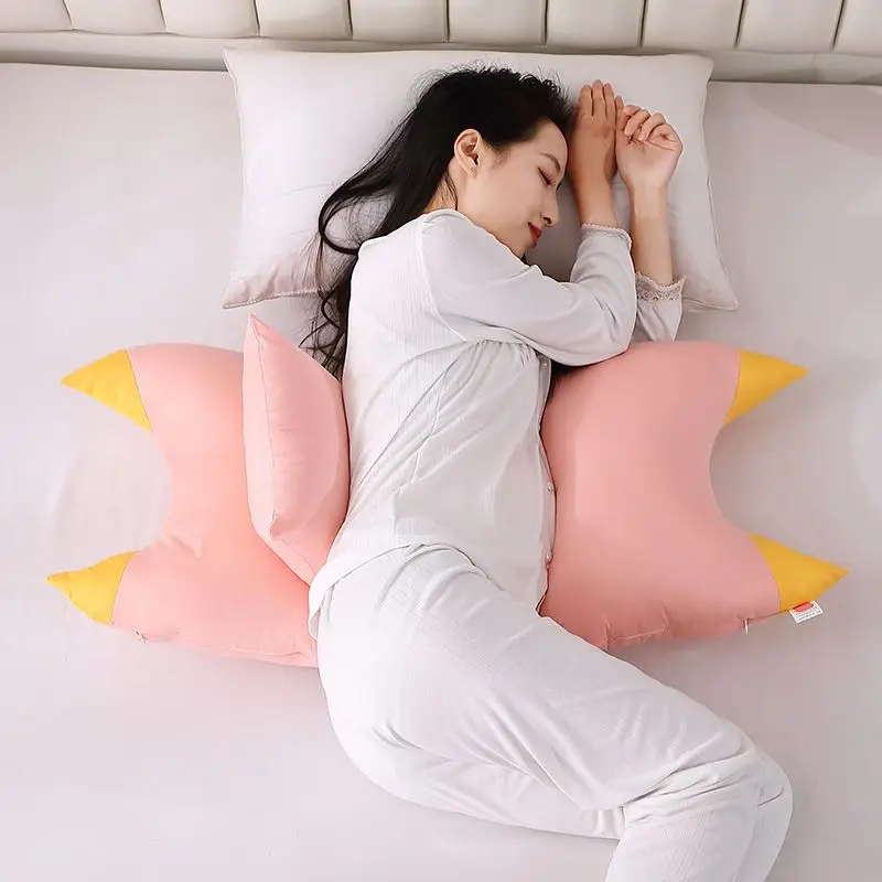 Four Season Cotton Pregnant Women Waist Protection Pillow Side Sleeping Support Pregnancy Pillow Cartoon Style Bedding Supplies