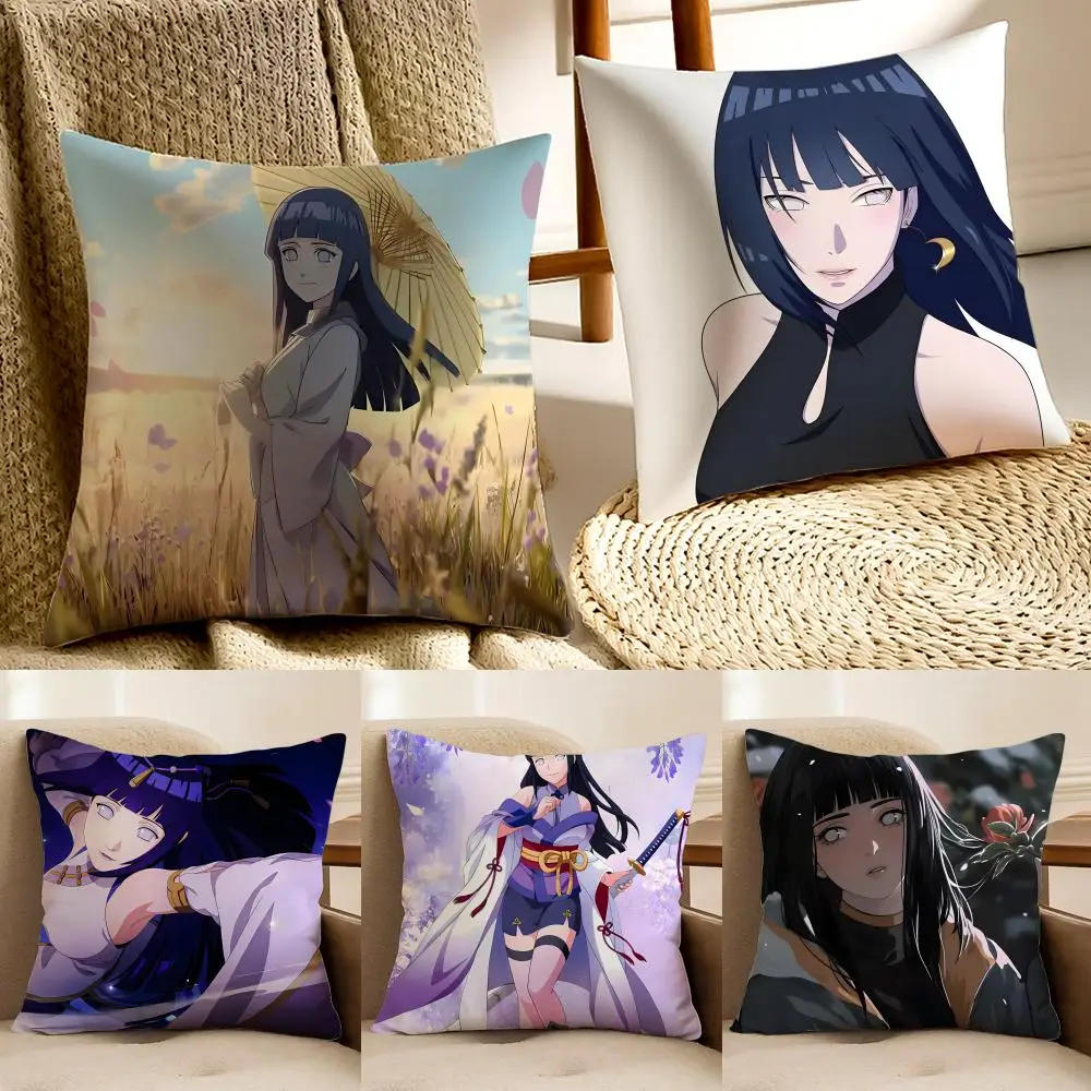 H-Hinata Hyuga complex Cushion Cover Pillowcase Anti-dustmite living Room Sofa Decor Cushion Room