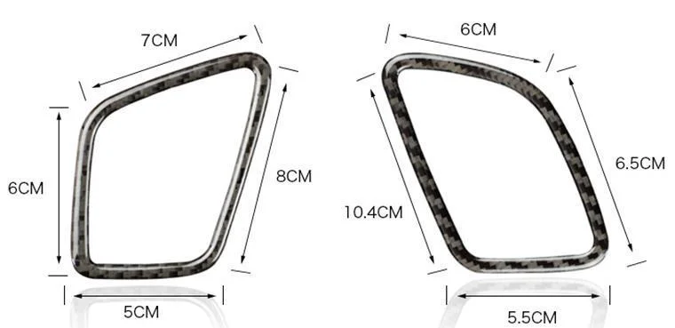 

Carbon Fiber Dashboard Air Vent Trim Frame For BMW X3 F25 X4 F26 2011 2012 2013 2014 2015 2016 2017 2018 Interior Accessories