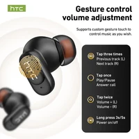Écouteurs de traduction en temps réel HTC NE79, Bluetooth, musique HiFi, appels HD, réduction du bruit, écouteurs sans fil, affichage LED avec micro 4