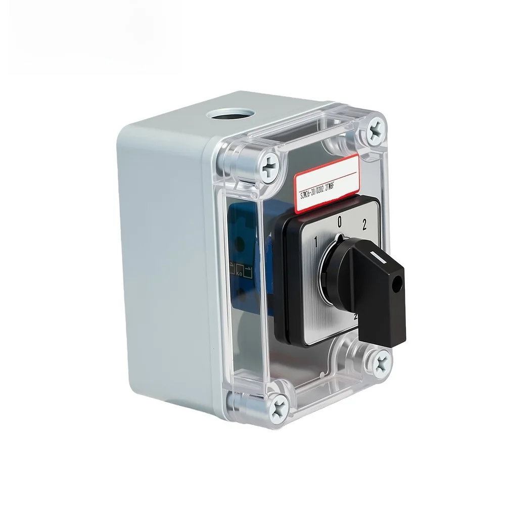 Changeover Switch SZW26 20/D202.2TWBF 3 Position 2 Terminal IP65 Protection for Electrical Control Panels and Machinery