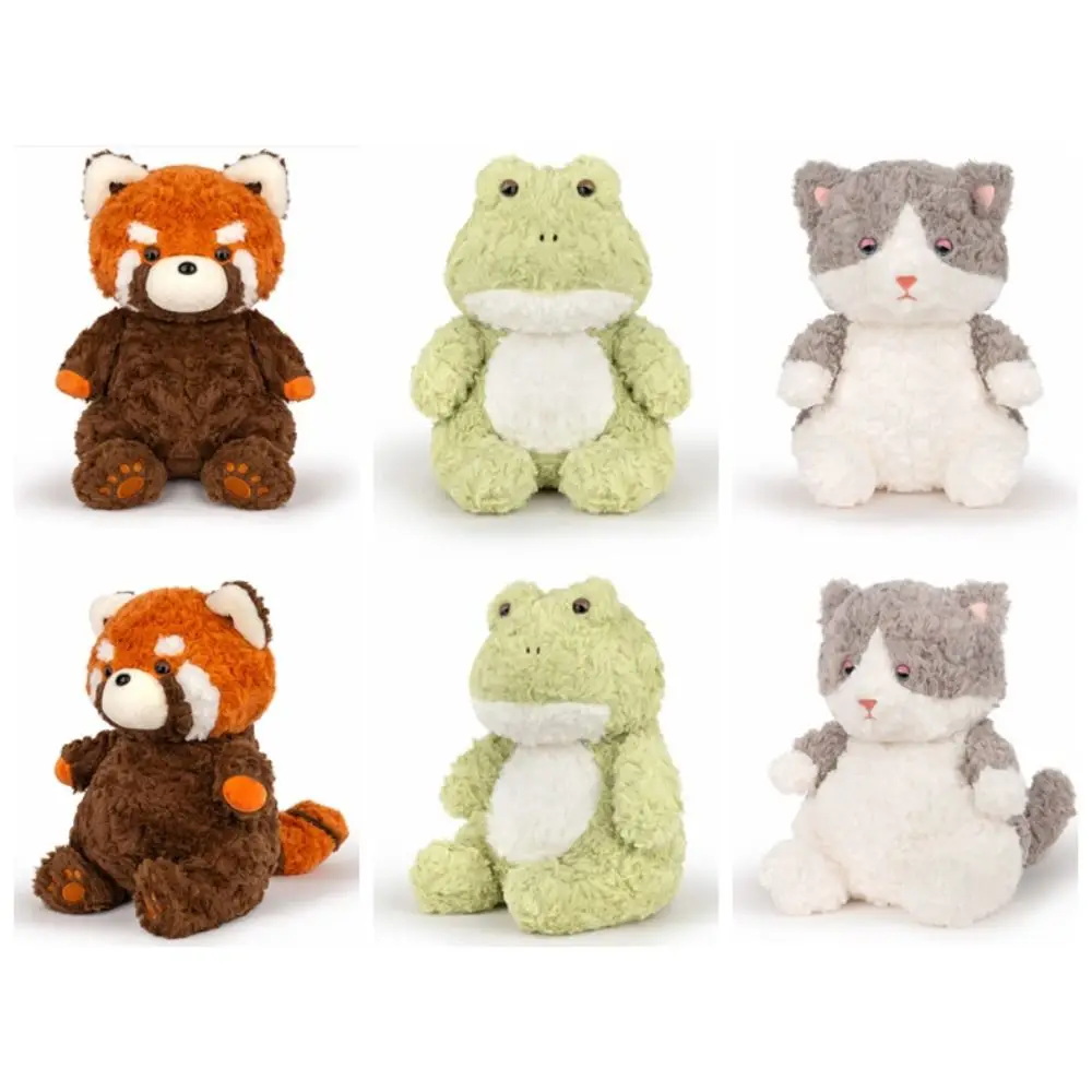 Lazy Sleepy Animal Plush Toy Ragdoll Cat Frog Sleepy Animal Plush Doll 23/35cm Raccoon Cartoon Sleeping Pillow Room Decoration