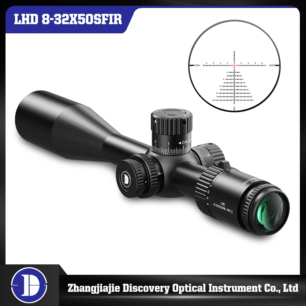 

Discovery 8-32 Rifle Scope LHD 8-32X50SFIR FFP ZERO STOP High Definition Bright Glass