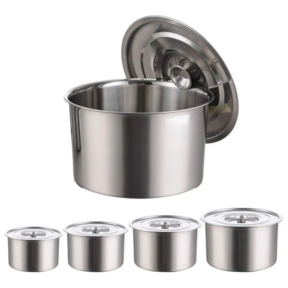 

Large Oil Storage Container,Stainless Steel Cooking Pot,Frying Oil Butter Melting Sauce Preparation Cooking Holder