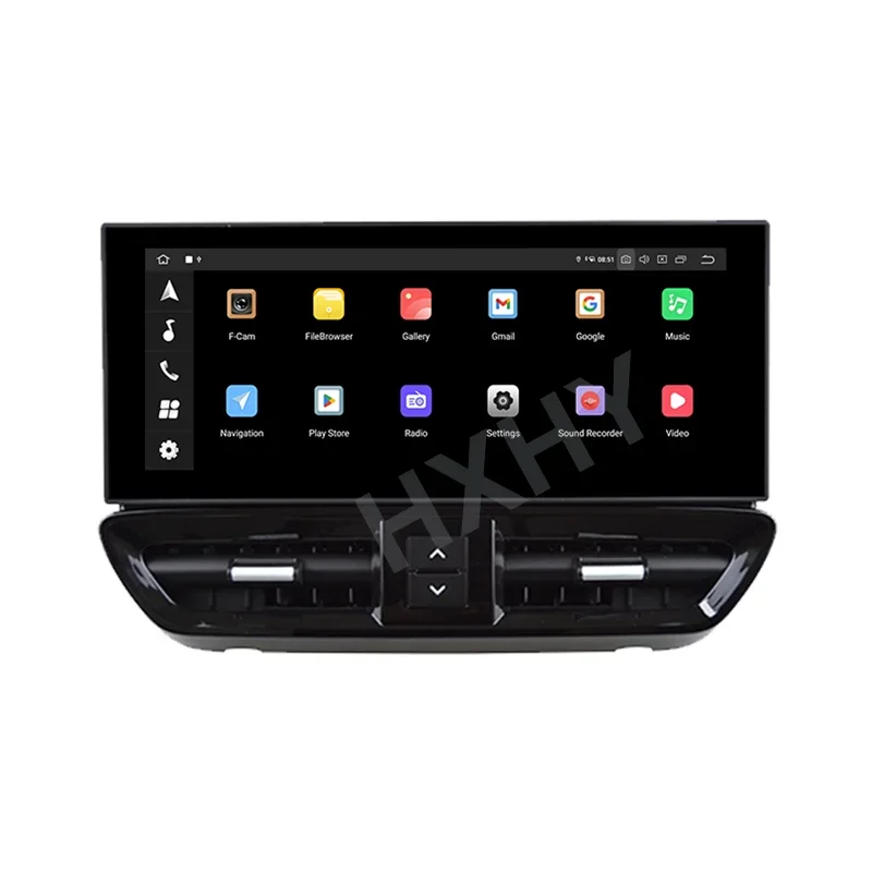 HXHY Qualcomm 12.3inch Android 13 Car Radio With BT GPS Multimedia Stereo DSP 360 Navigation For Porsche Cayenne 2011-2016