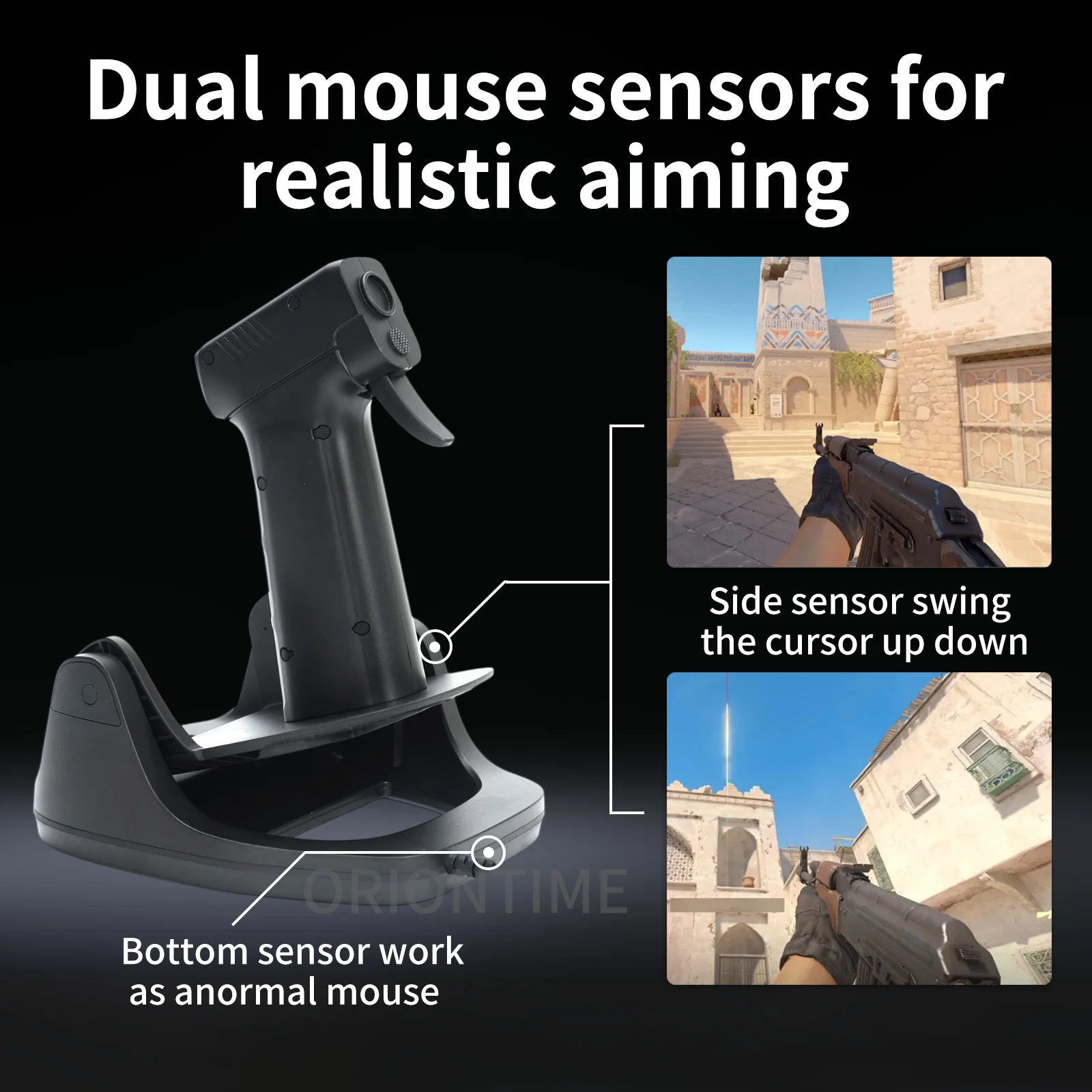

Game Mouse L24 L25A Gun Mouse OrionTime FPS Game Pistol Handle Grip Wired Peripherals Pc Custom Gamer Accessories Gaming Mice
